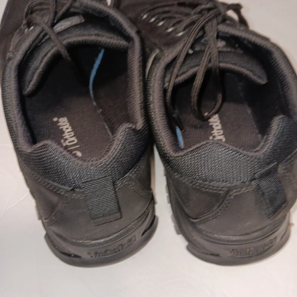 TIMBERLAND MEN'S KEELE RIDGE WATERPROOF LOW HIKER BLACK sz 12 - Picture 5 of 8